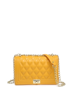 Quilted Crossbody Bag 716550 YELLOW
